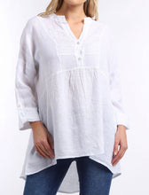 Load image into Gallery viewer, Linen Shirt Pleat Front
