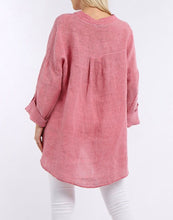 Load image into Gallery viewer, Linen Shirt Pleat Front
