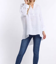 Load image into Gallery viewer, Linen Shirt Pleat Front
