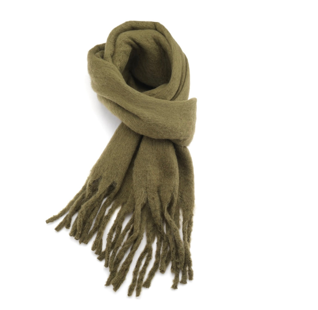 Olive Chunky Scarf