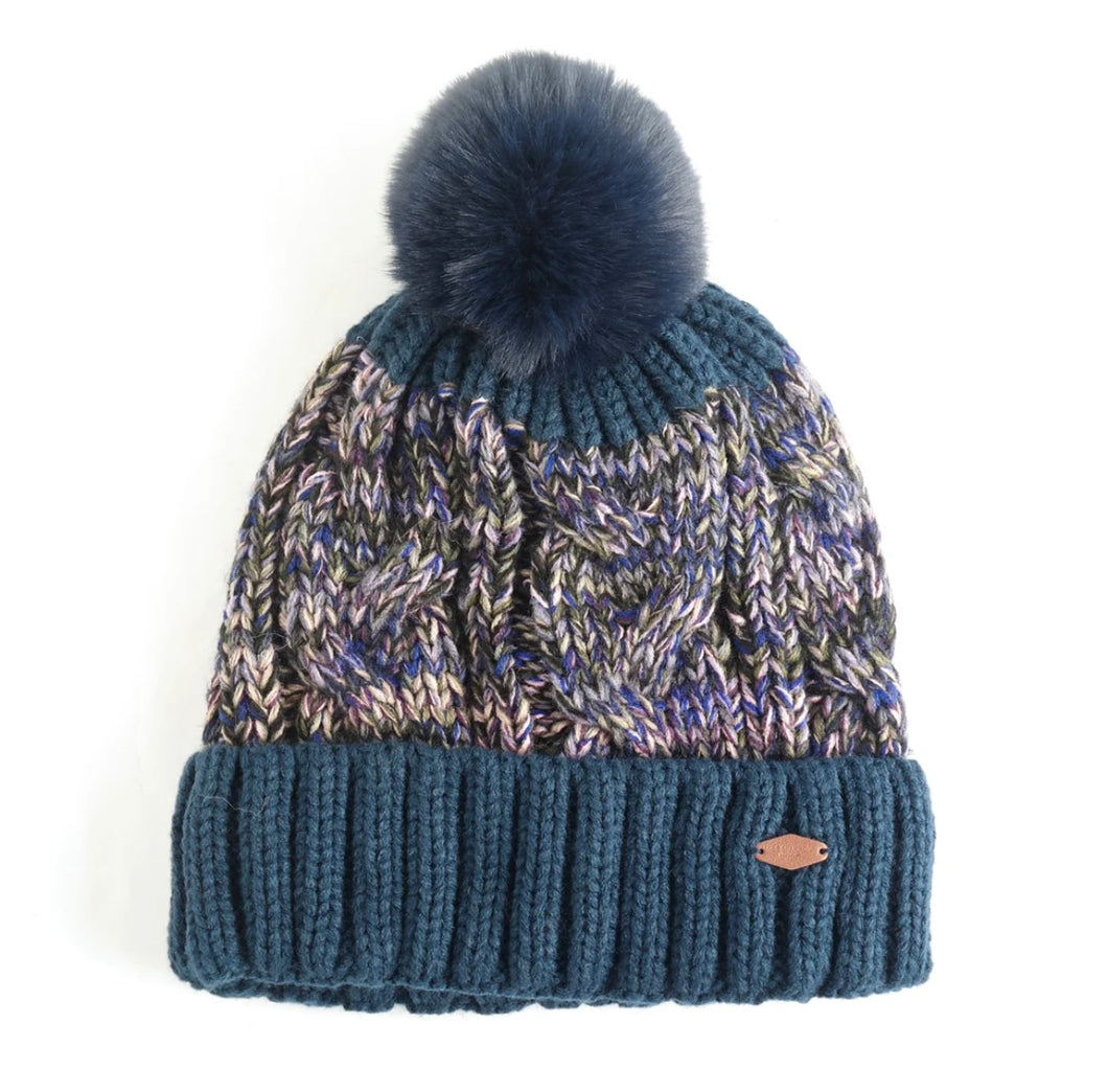 Knitted Pom Pom Hat