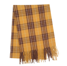 Load image into Gallery viewer, Tartan Scarf Mustard
