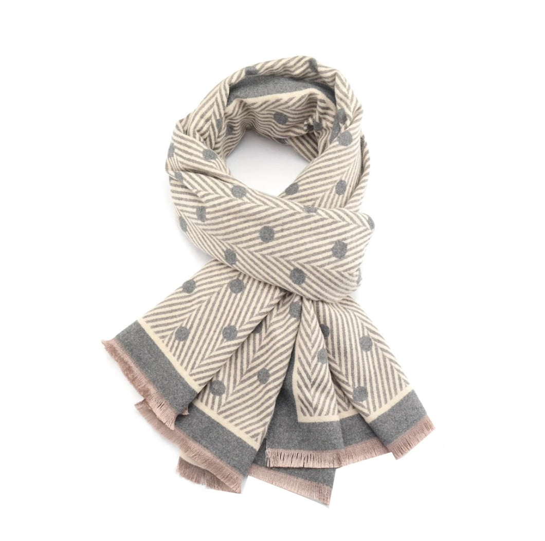 Spot Scarf Grey